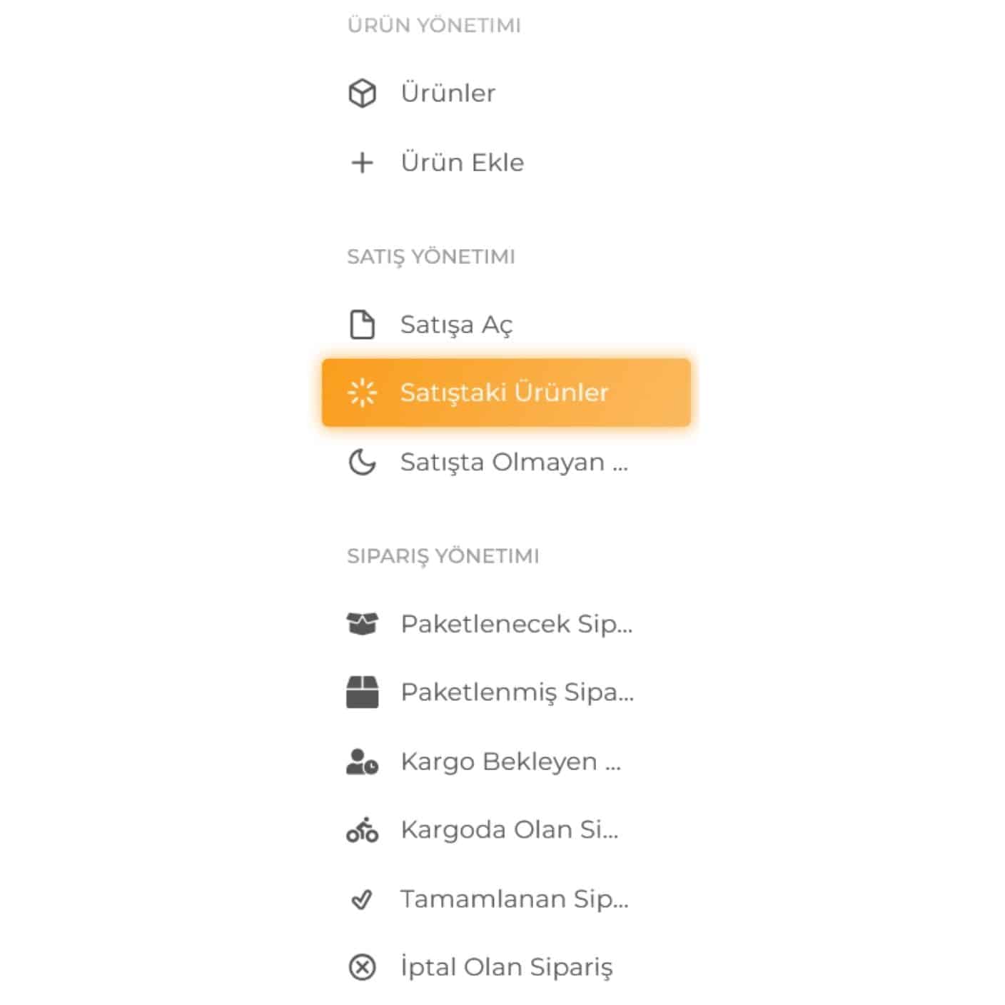 petinoks satıcı portalı sipariş takip